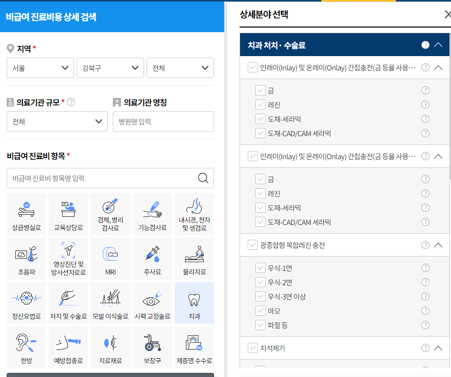 비급여 진료비 확인 절차