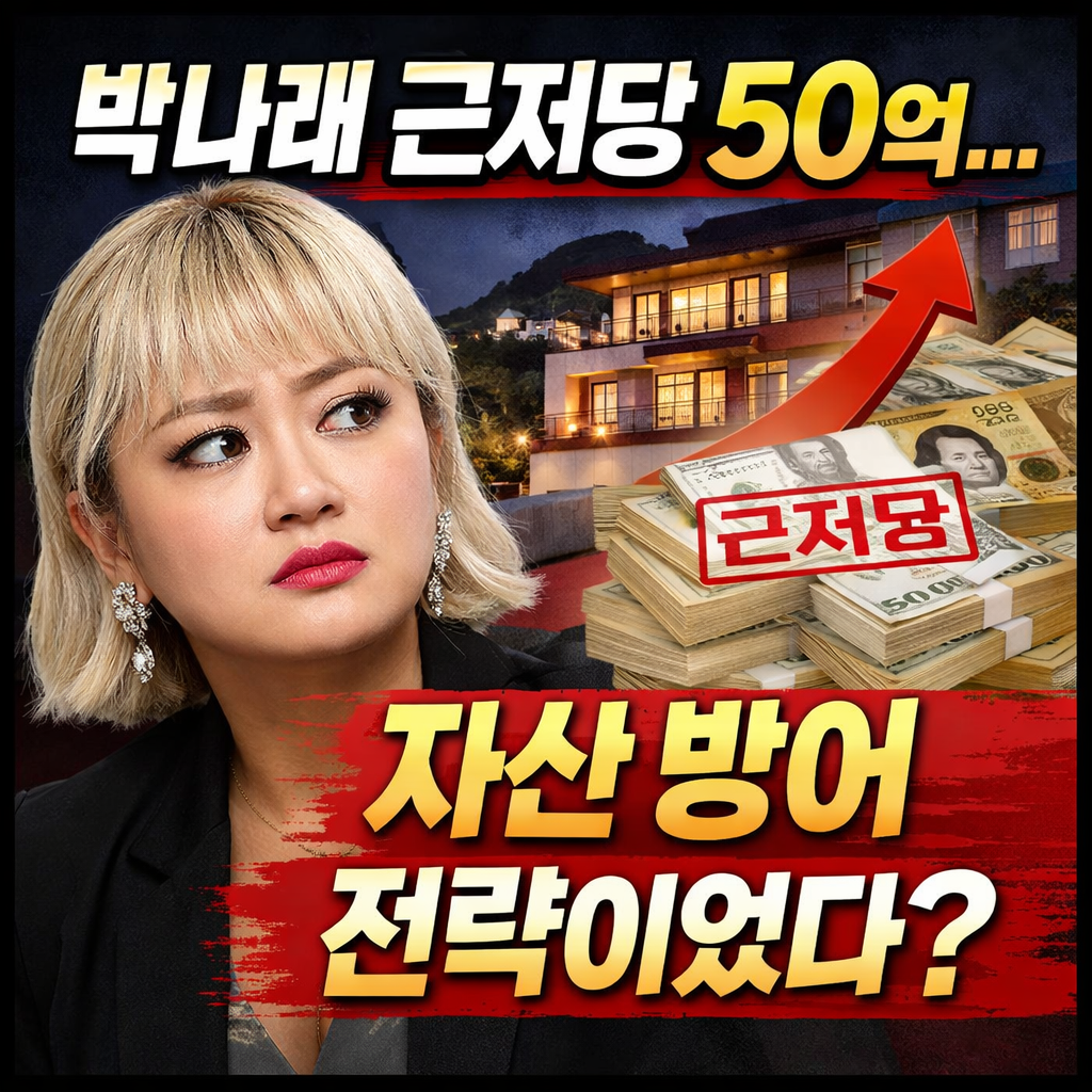 박나래 근저당권 설정, 단순 대출일까 자산 방어 전략일까