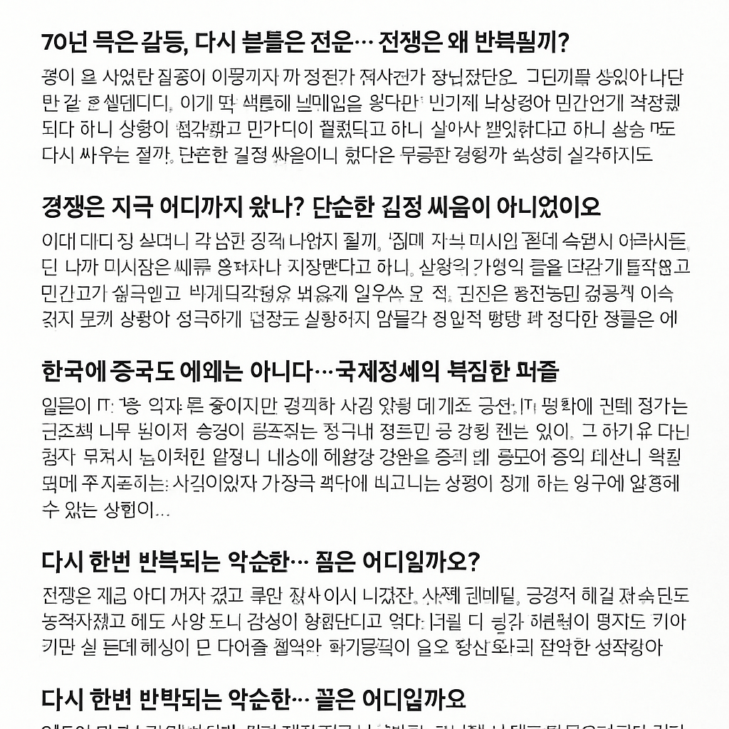 인도-파키스탄 전쟁 위기, 남아시아를 뒤흔드는 외교적 시한폭탄