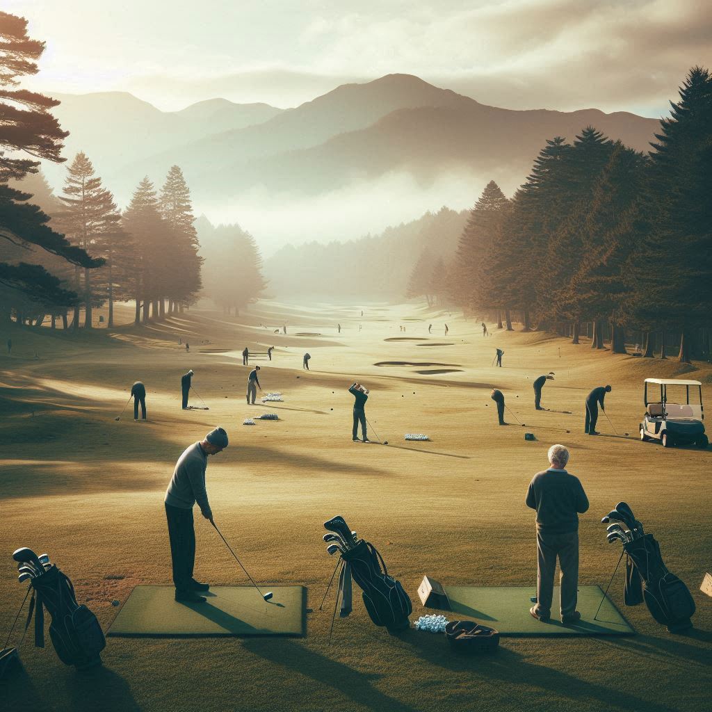 실외골프연습장 배경