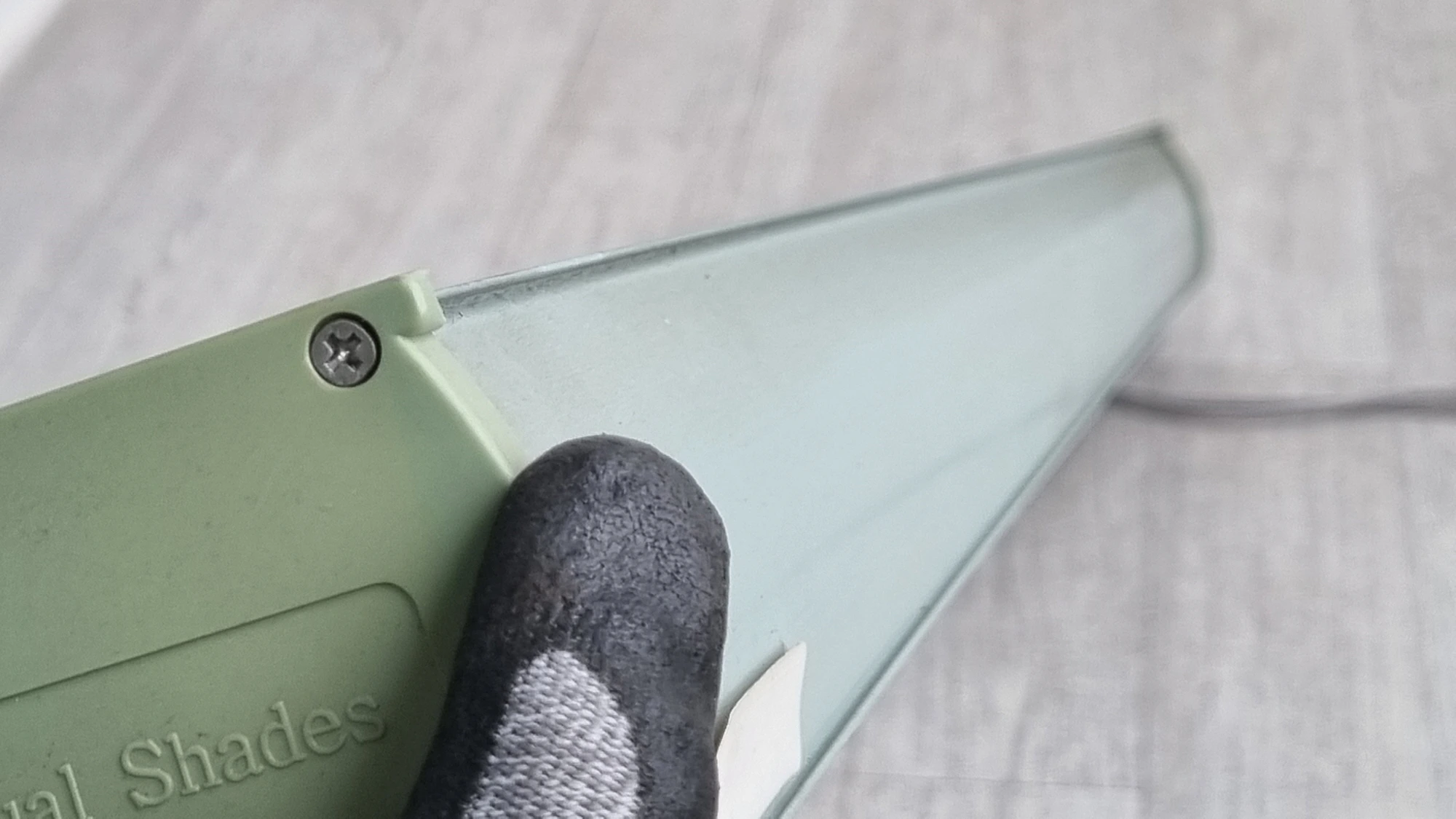 블라인드 레일 끼우는 위치