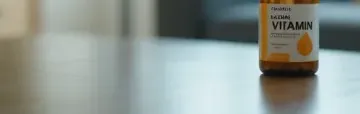테이블 위에 콘드로이친 영양제가 있는 모습