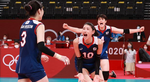 도쿄올림픽 여자배구 4강 진출