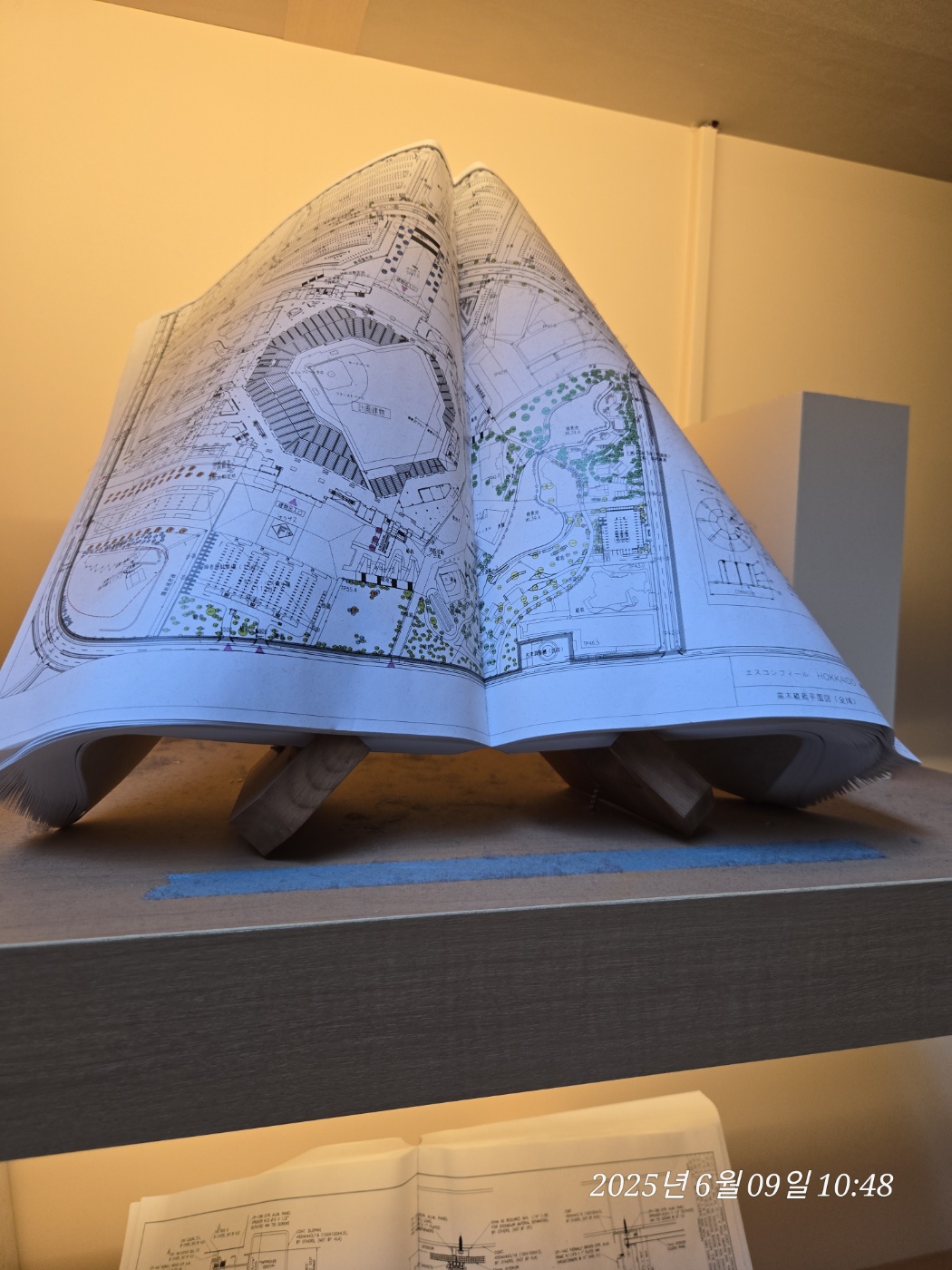 홋카이도돔 설계도면 전시