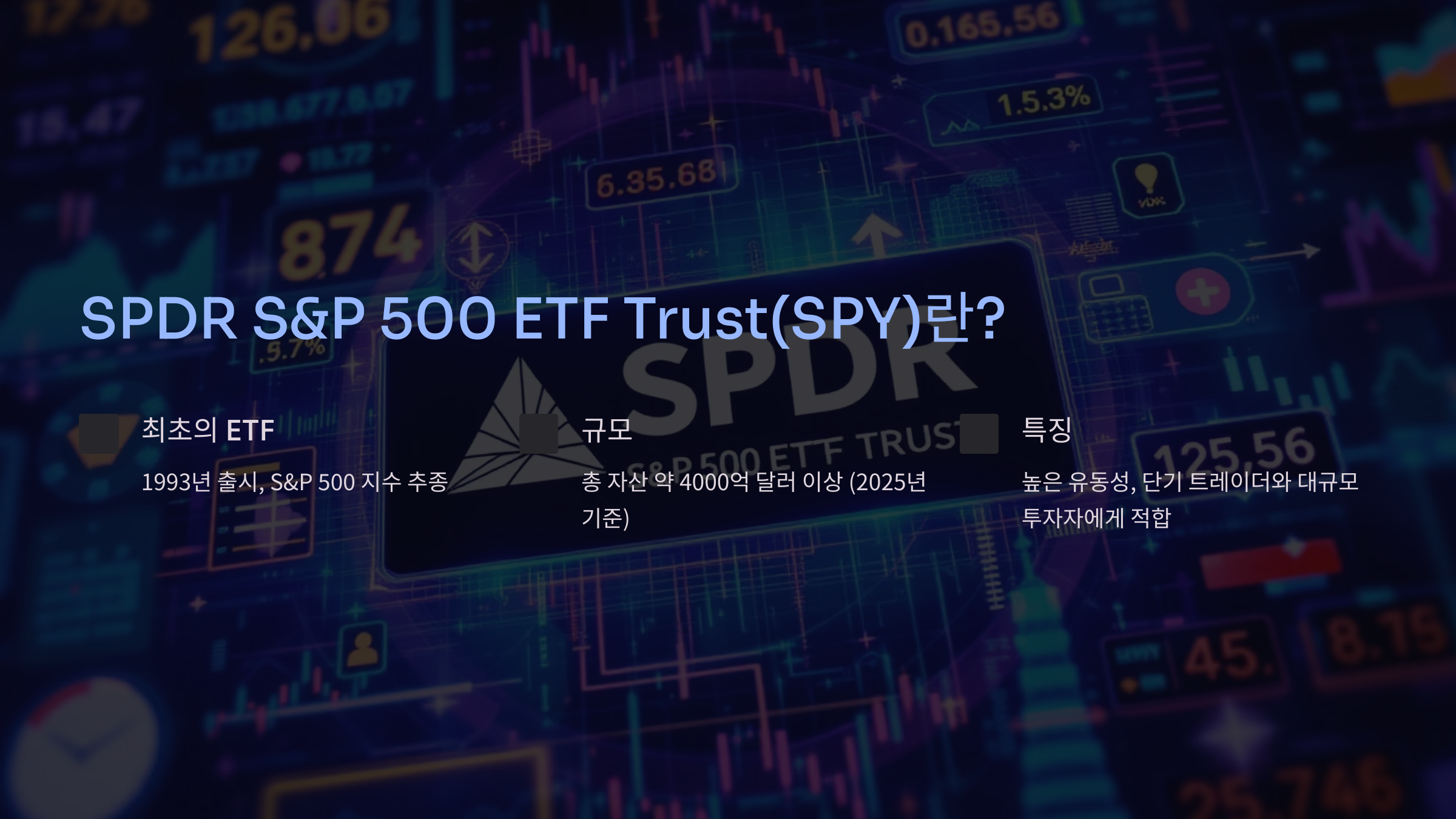 SPDR S&P 500 ETF Trust(SPY)란?