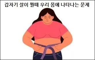 갑자기 살이 찔때 우리 몸에 나타나는 문제