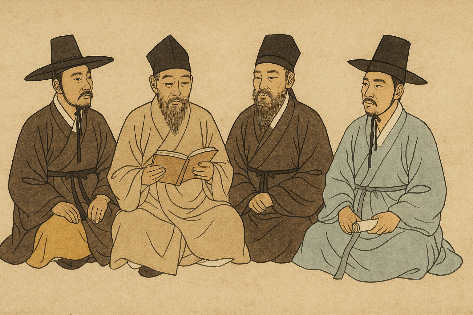 조선 후기 주요 학자들의 관련 이미지