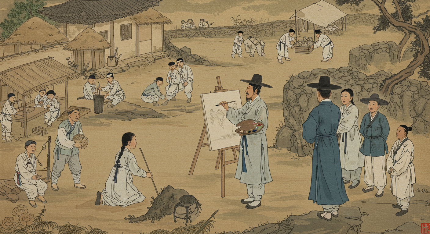 김홍도(단원)의 풍속화