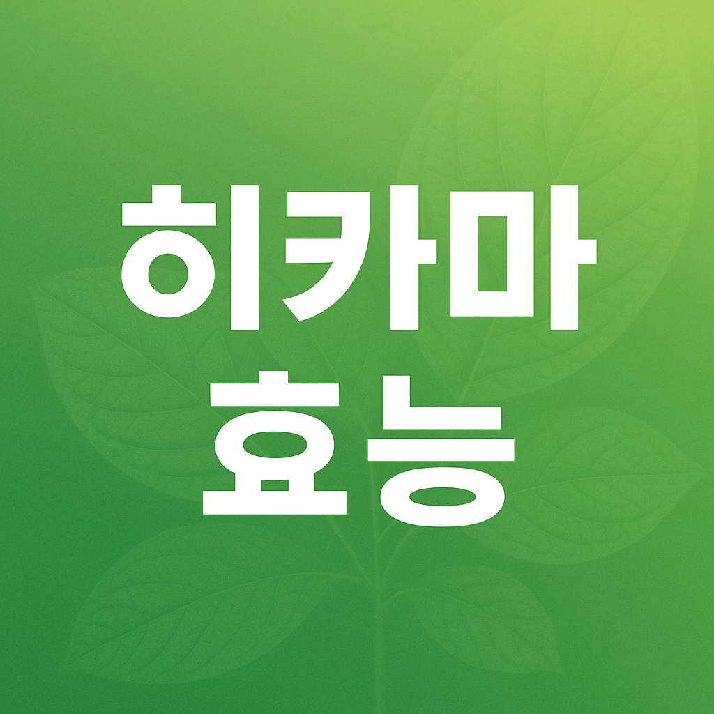 히카마 효능