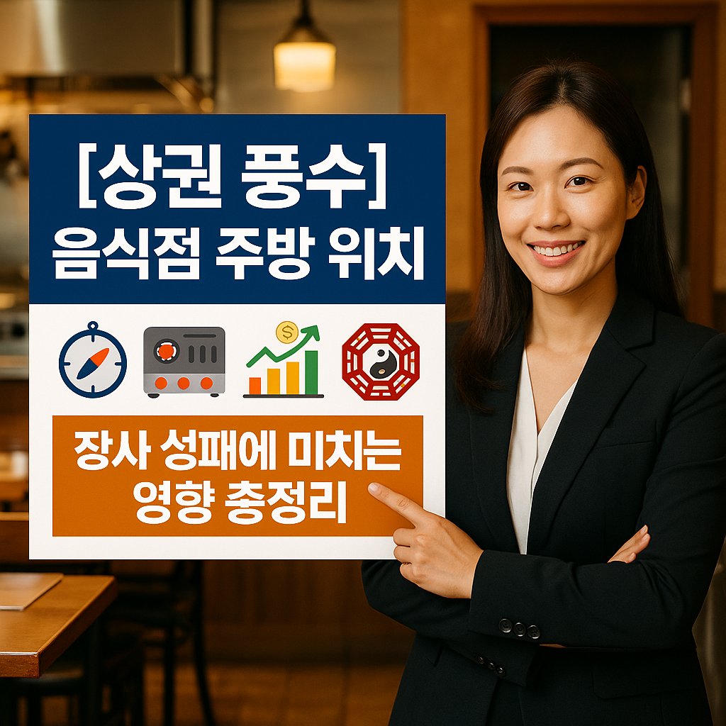 [상권 풍수] 음식점 주방 위치 ｜ 장사 성패에 미치는 영향 총정리