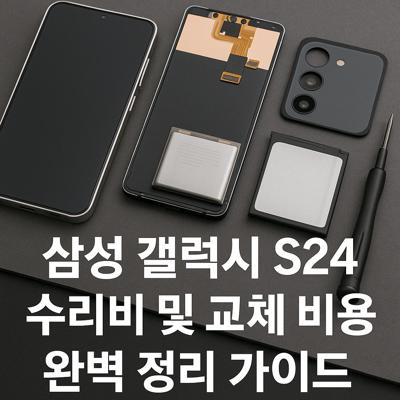 삼성 갤럭시 S24 수리비 및 교체 비용 완벽 정리 가이드