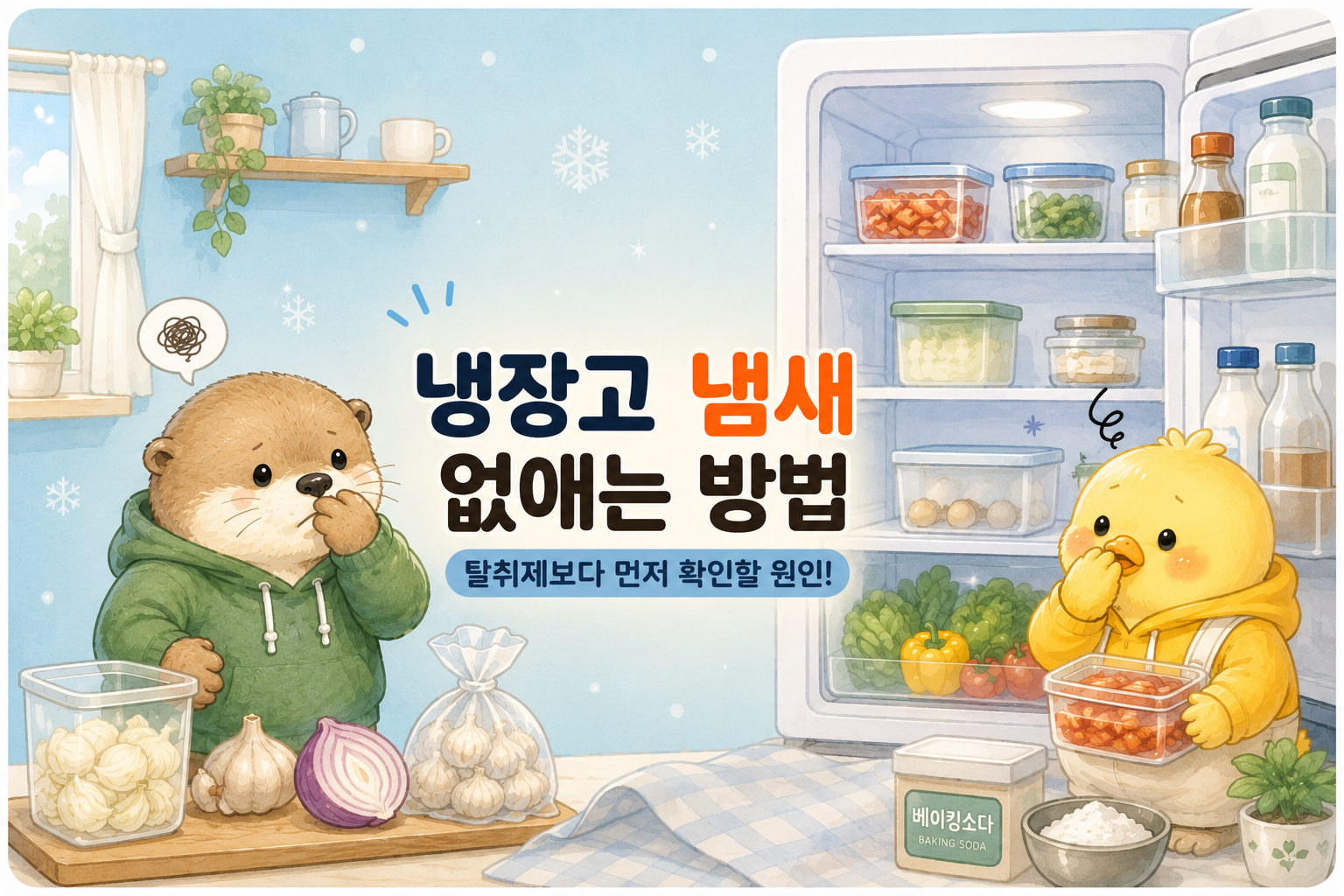 냉장고 냄새 없애는 방법 정리한 글