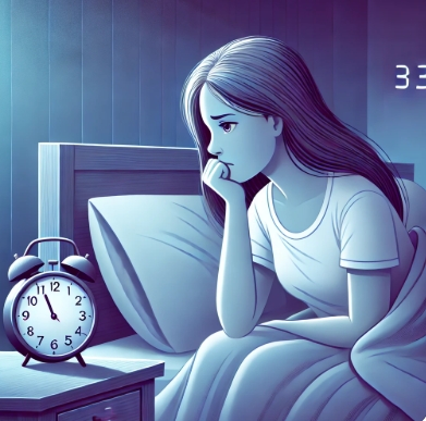 불면증에 시달리는 만성 피로 증후군 환자의 밤