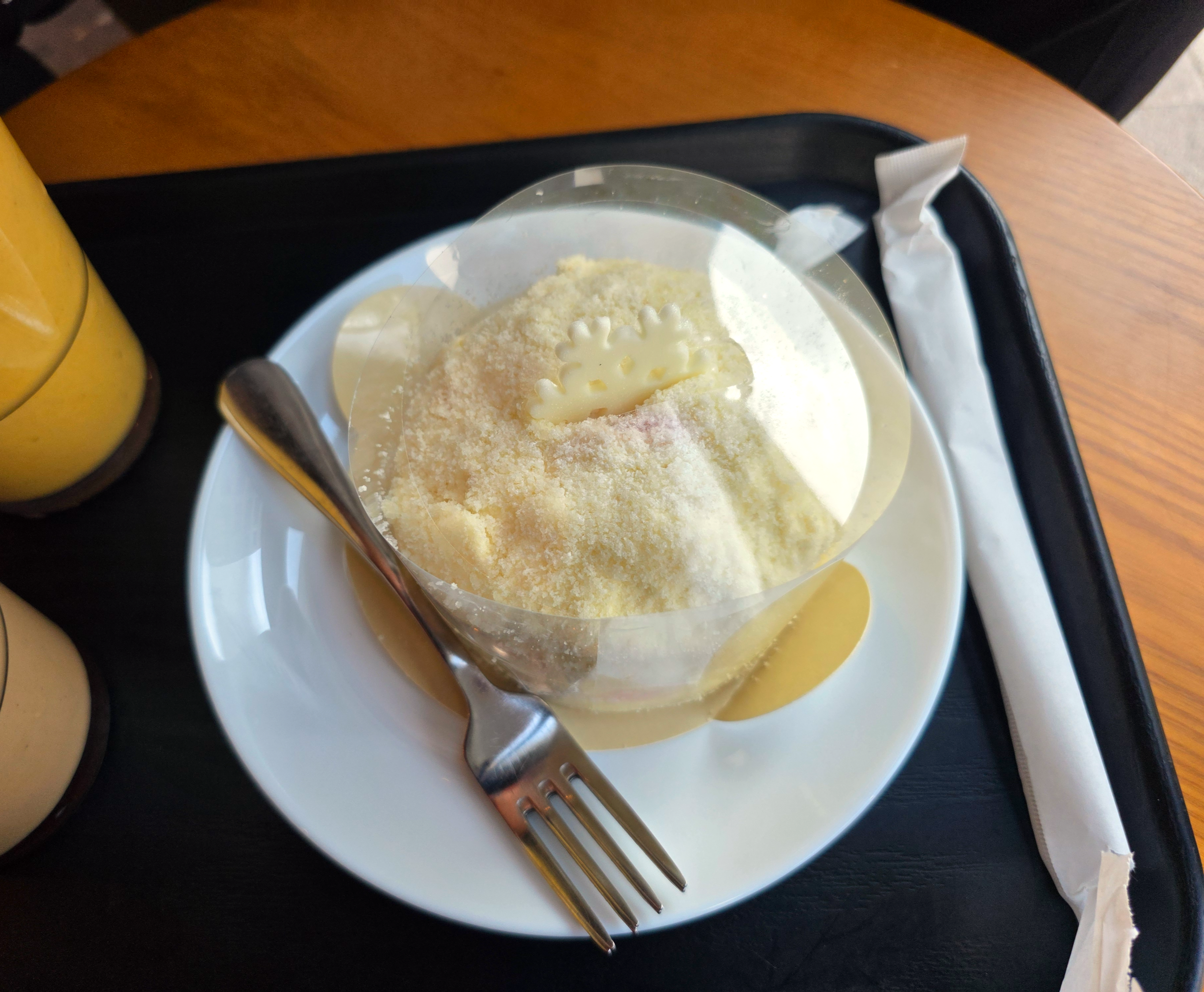 스타벅스디저트딸기눈송이케이크