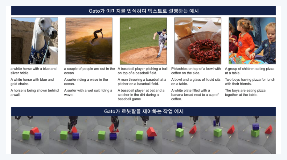 Gato의 시연 예시