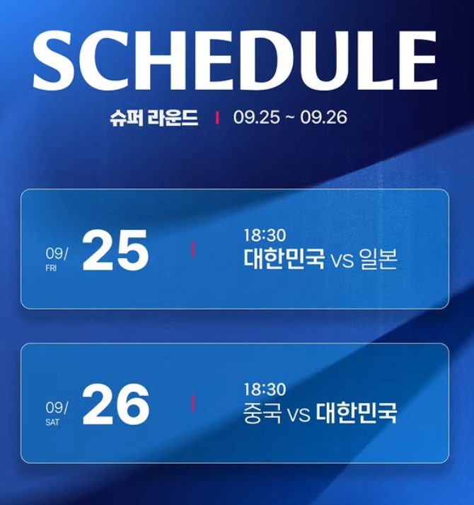 아시안게임 야구 슈퍼라운드