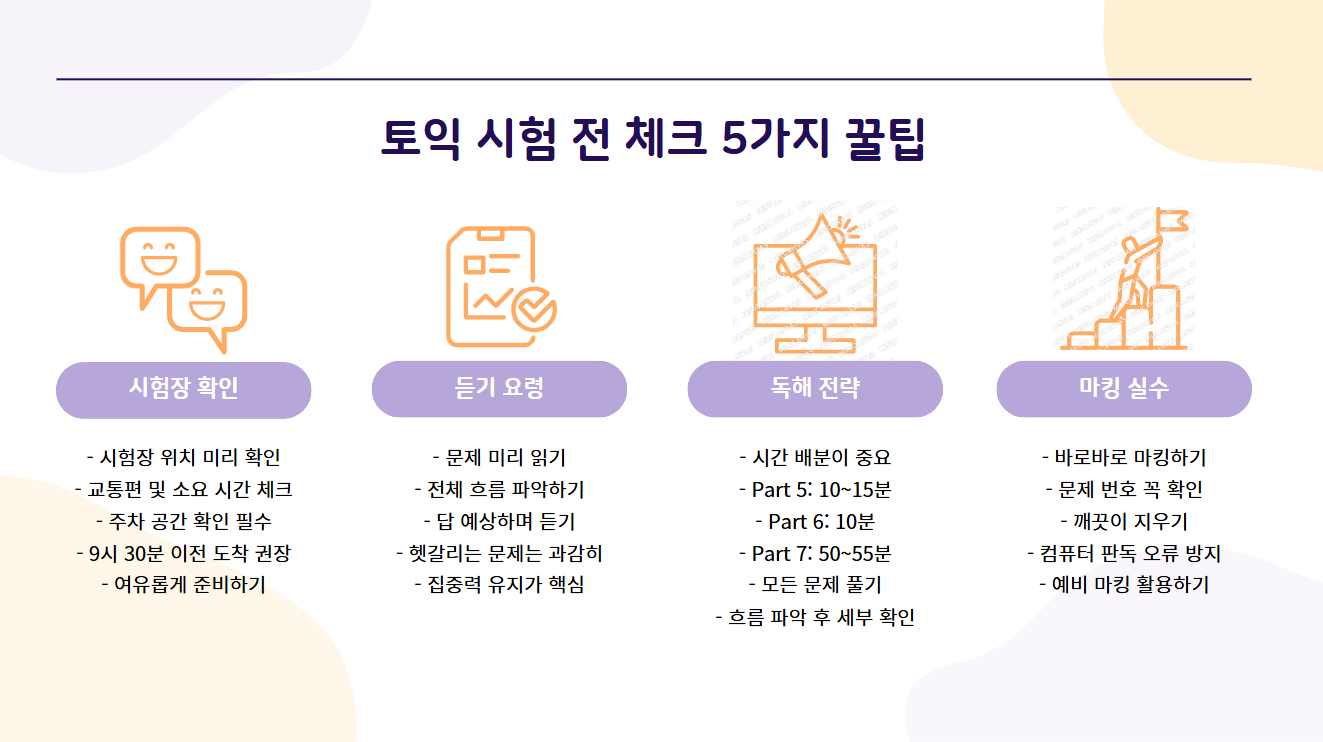 토익시험 준비물 총정리 🚀 완벽 대비 체크리스트!