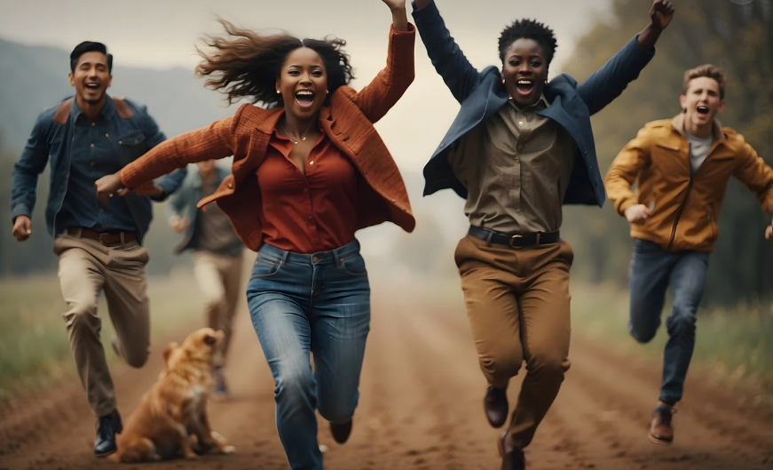 회생과 파산신청에서 면책을 받고 즐거워 하는 사진