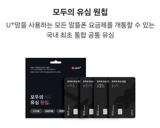모두의+유심+원칩+LGU+망