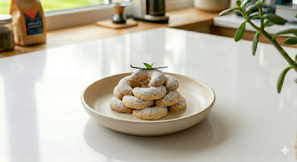 달콤하고 바삭한 초승달 '바닐라 킵펠'