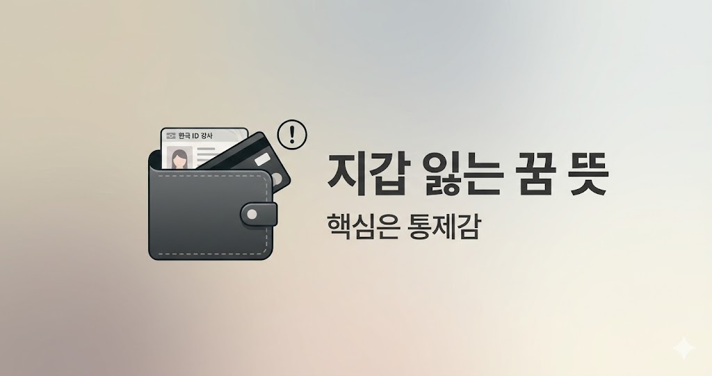 지갑을 잃어버리는 꿈 해몽: 불안·기회·관계 신호 8가지