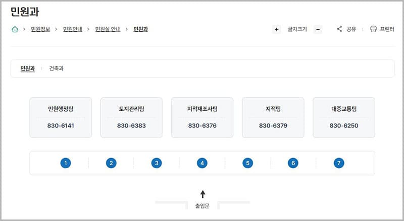 민원실 안내
