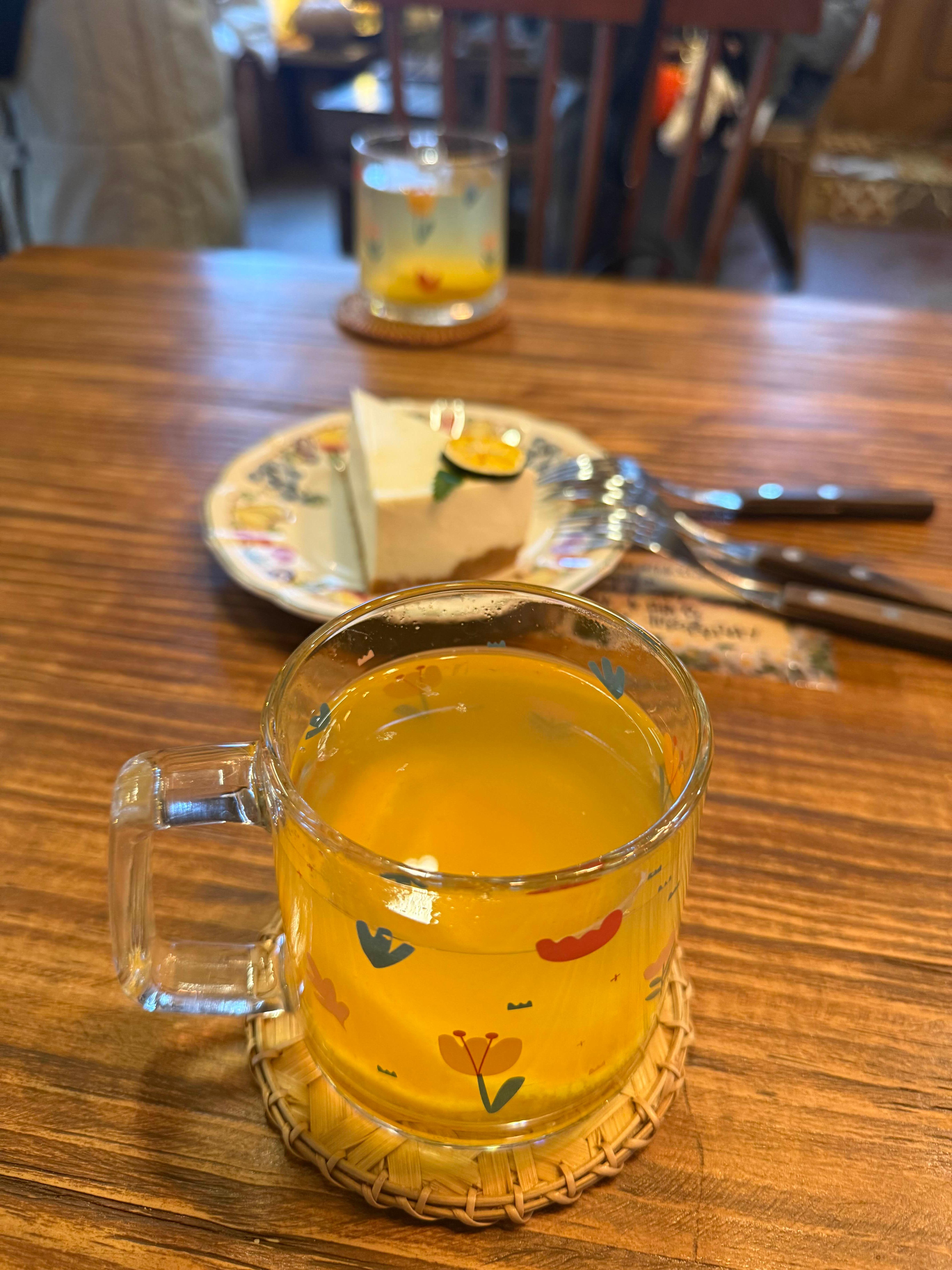 귤차와 청귤무스케이크