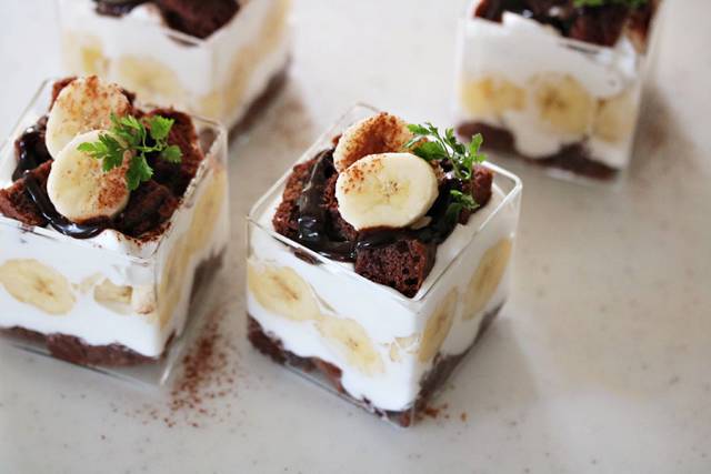 영국식 디저트 트라이플 레시피,초코 바나나 트라이플 만들기