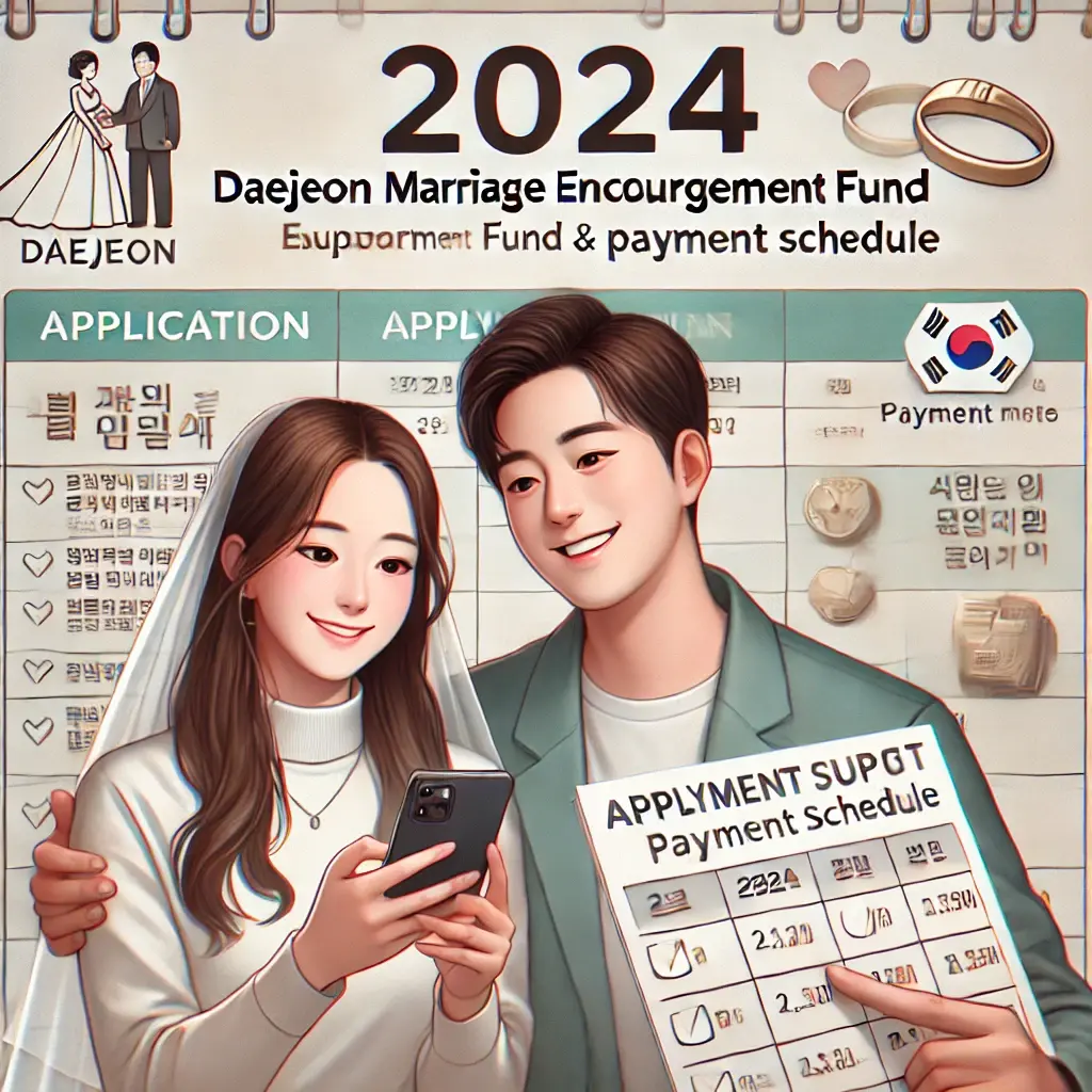 2024 대전 결혼장려금 지원사업 500만 원 신청 방법