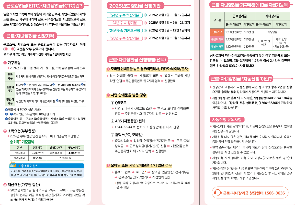 근로및자녀장려금