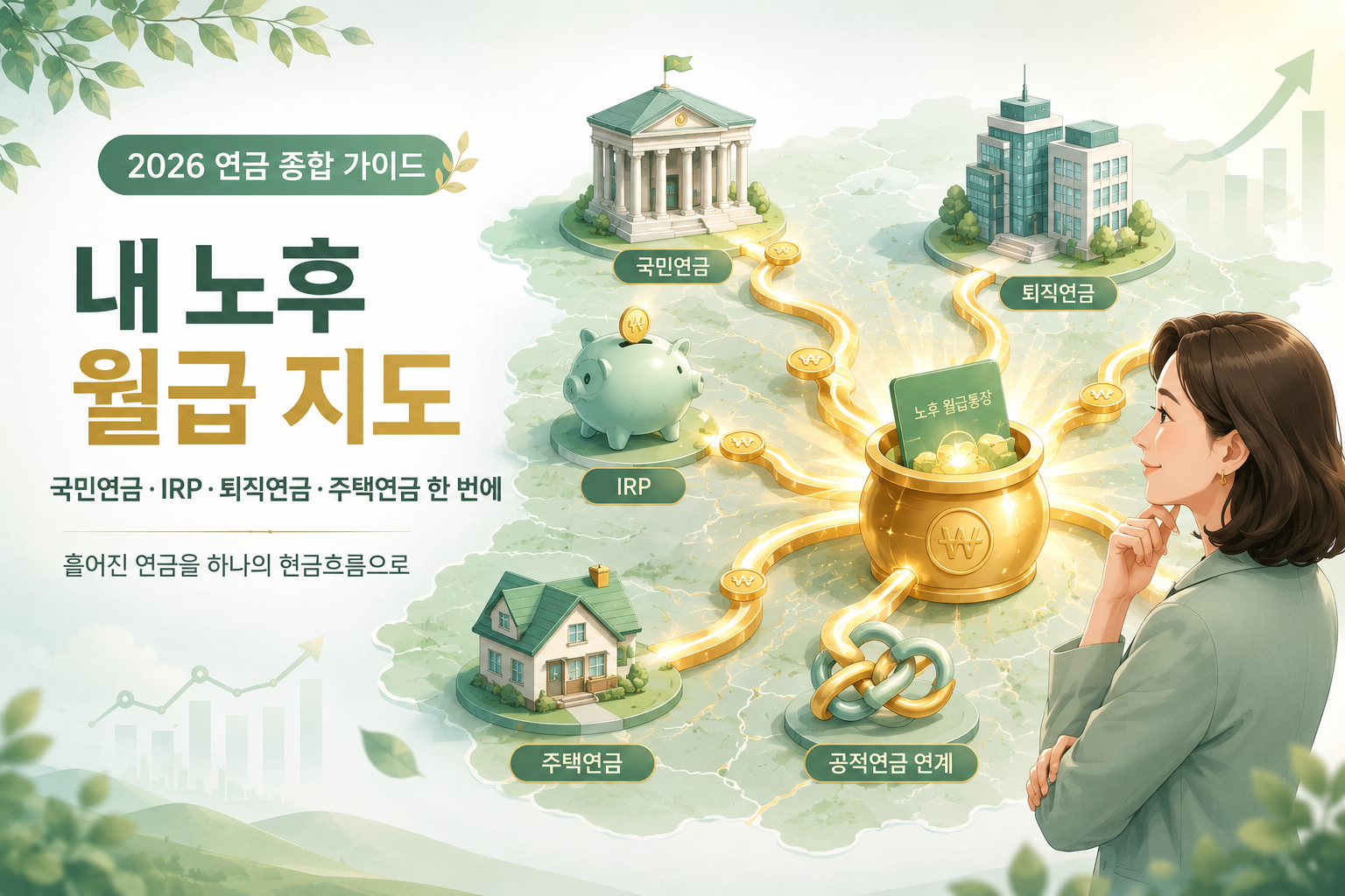 2026 연금 종합 가이드 국민연금 퇴직연금 IRP 주택연금 공적연금 연계 지도