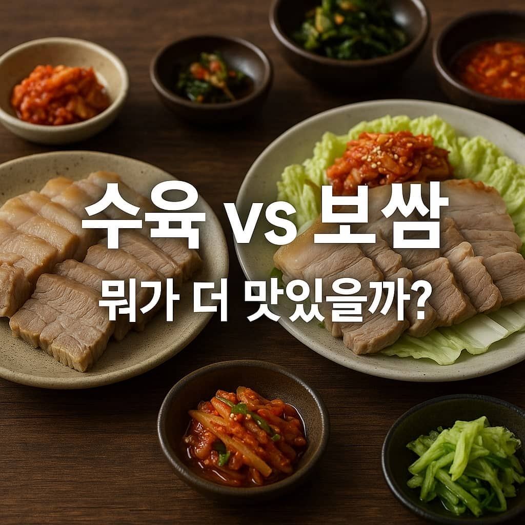 수육과 보쌈의 차이점