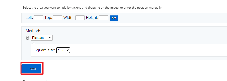 Submit 버튼 클릭