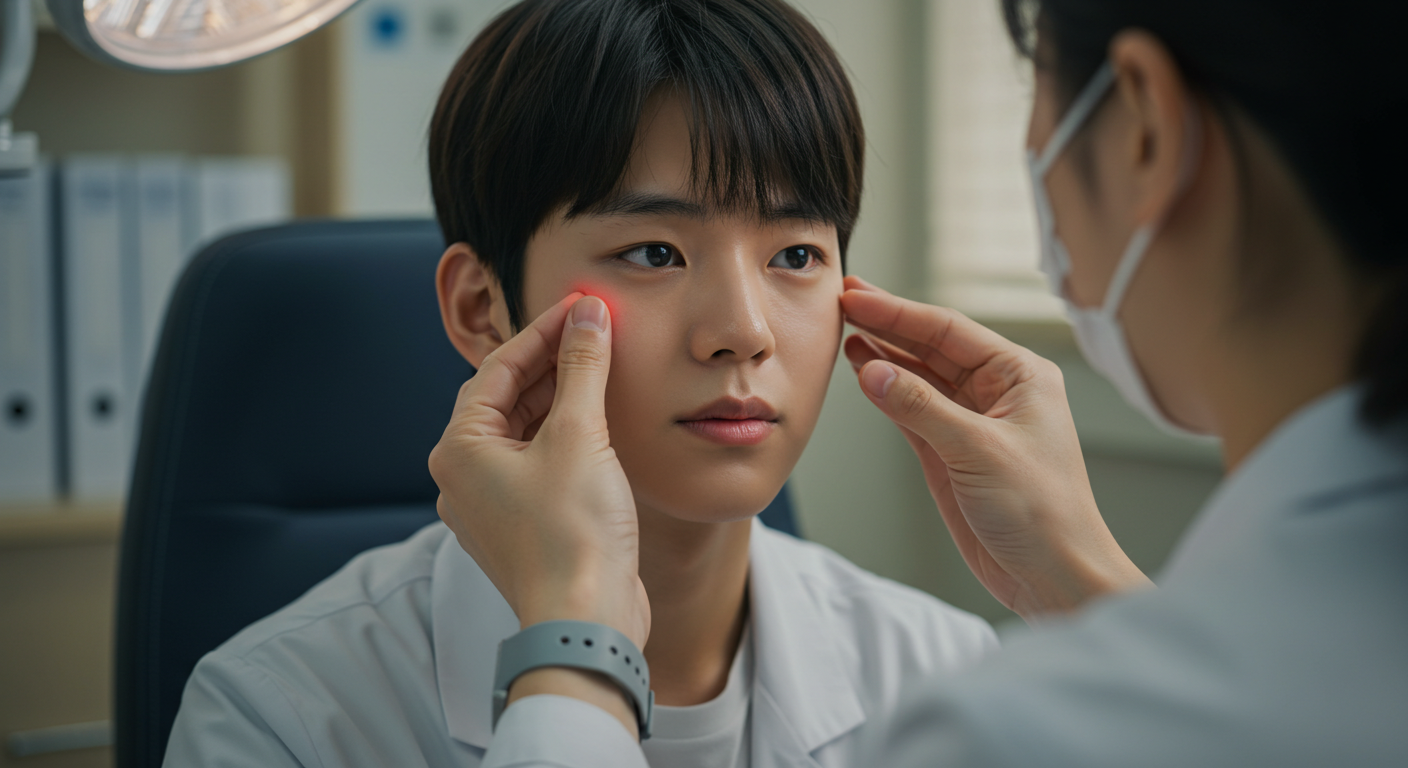 각막 손상, 안구 염증