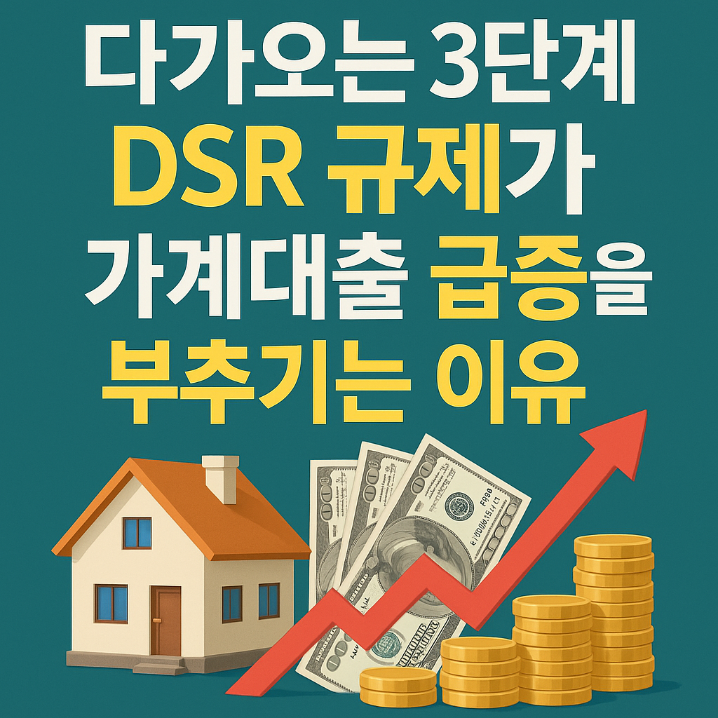 다가오는 3단계 DSR 규제가 가계대출 급증을 부추기는 이유