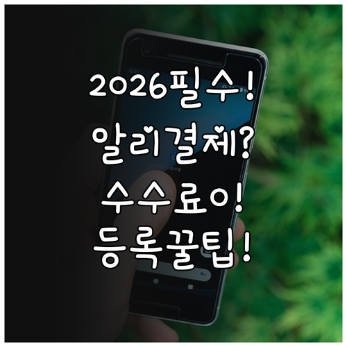 2026년 알리페이 중국 결제 총정리..