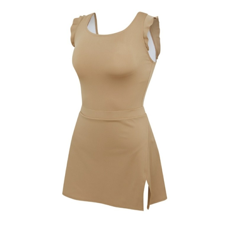 아레나 세이렌 여성 원피스 수영복세트 베이지3