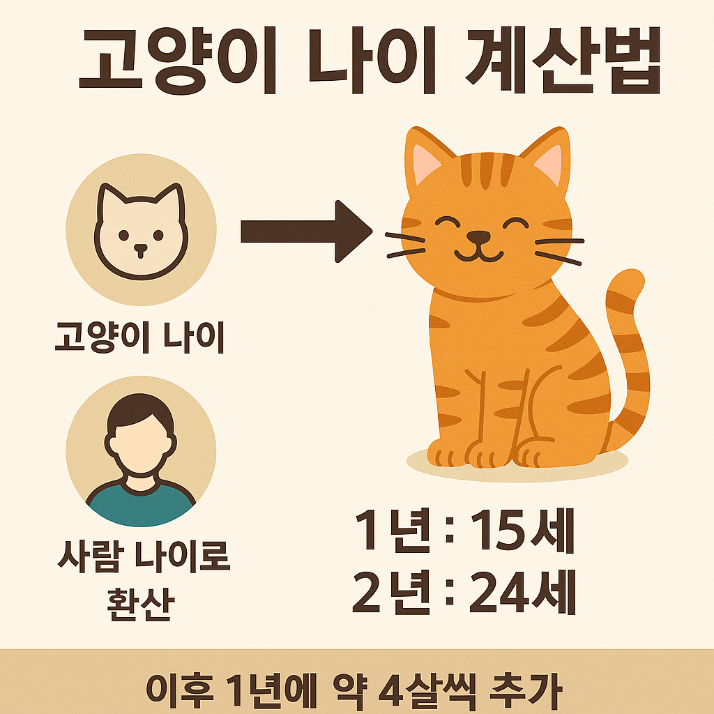 고양이 나이 사람 나이
