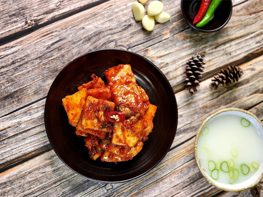 석박지 깍두기 담그는법