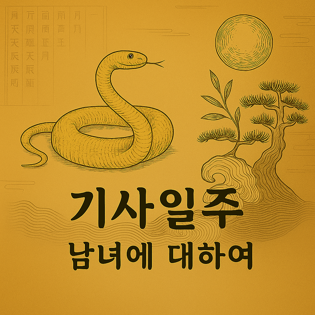 초여름 햇볕 속, 누런 뱀의 기운 — 기사일주(己巳日柱) 남녀에 대하여