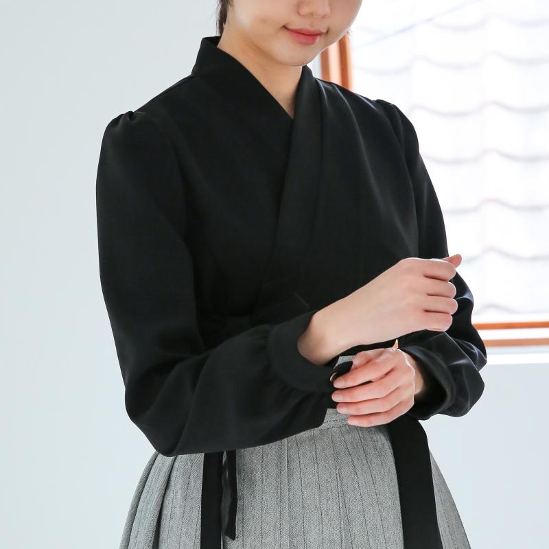 생활한복 블라우스 클래식 겨울 저고리