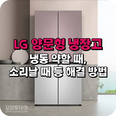 lg 양문형 냉장고 에러 증상 해결 방법