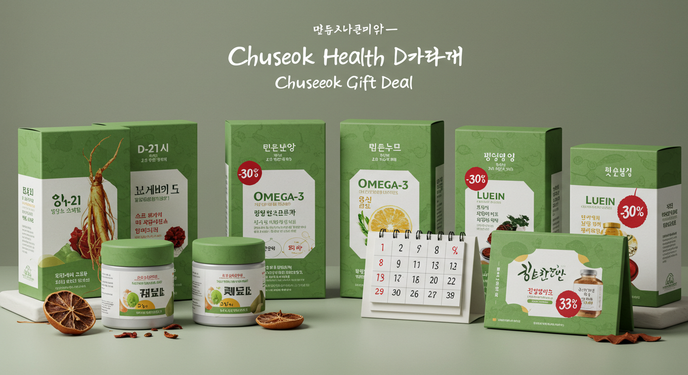“추석 D-21~D-14에만 가능한 30%+ 건강선물 역대가, 이때 사세요!”