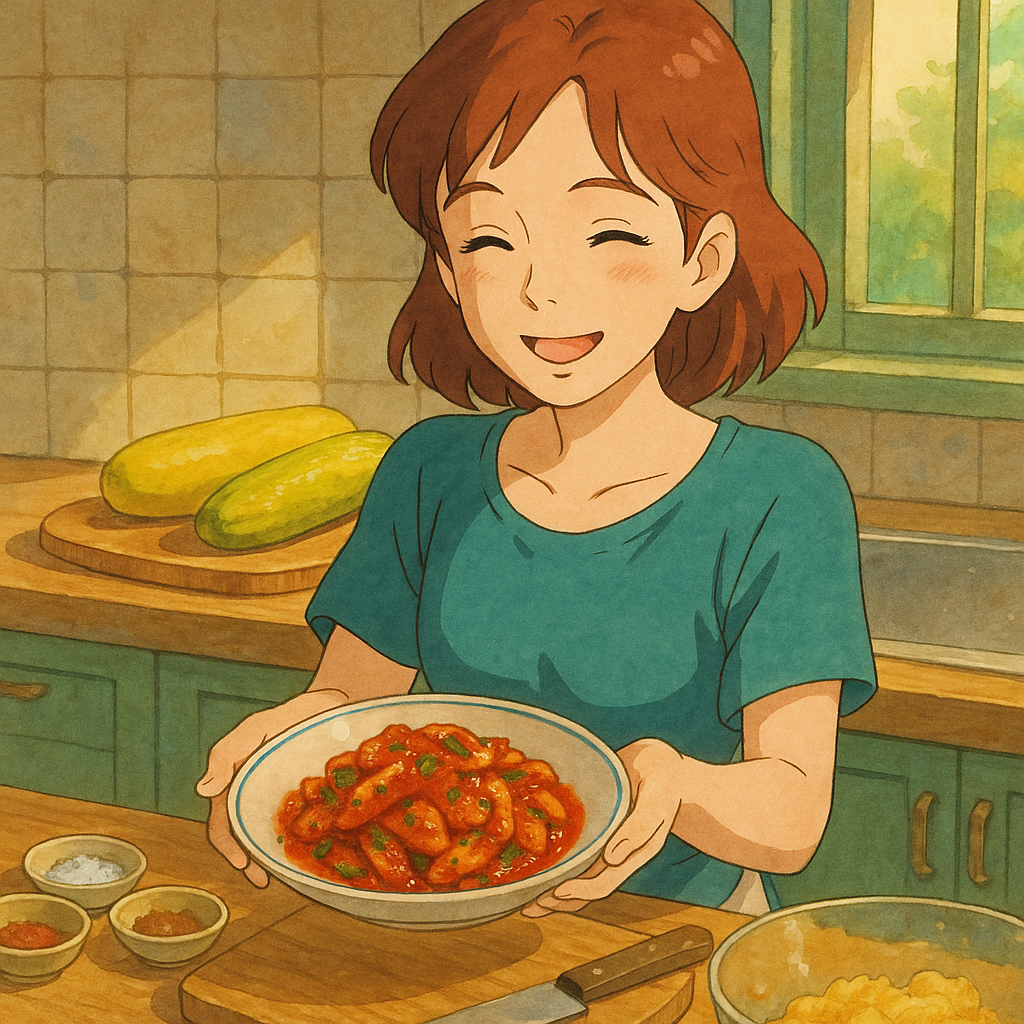 “노각 초무침 – 겉절이처럼 아삭한 여름 밥반찬”