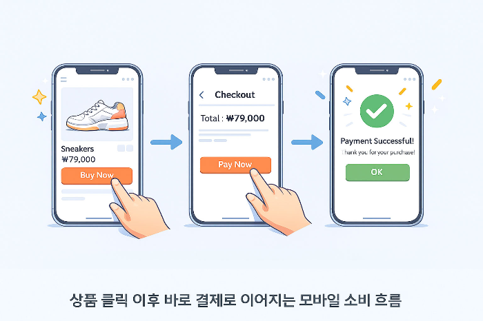 랭킹 상품에서 바로 구매로 이어지는 소비 흐름