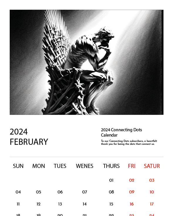 커넷팅닷츠 2024년 무료 달력 첫번째