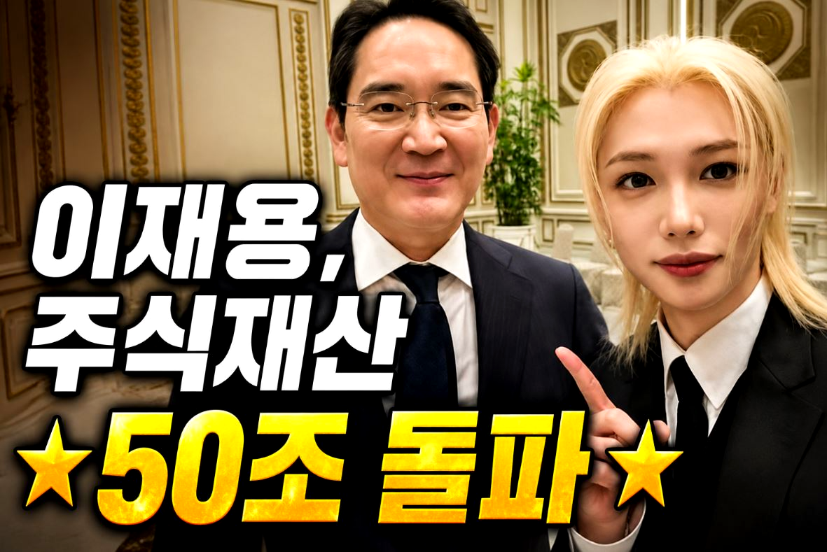 이재용 주식재산 50조 돌파