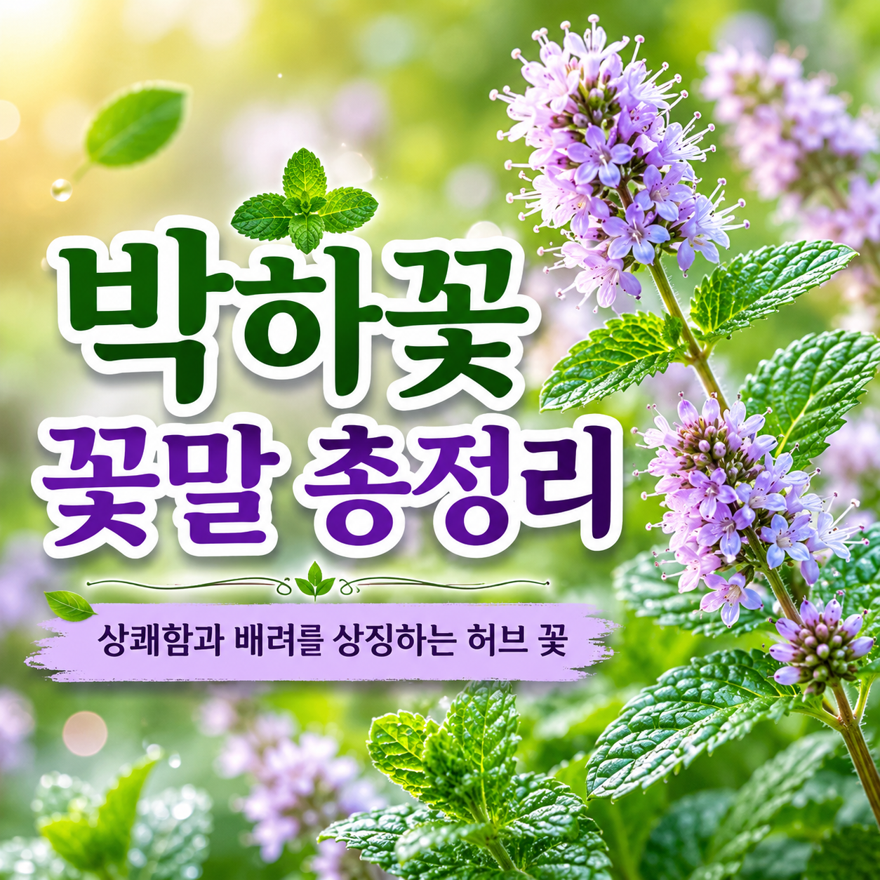 박하꽃 꽃말