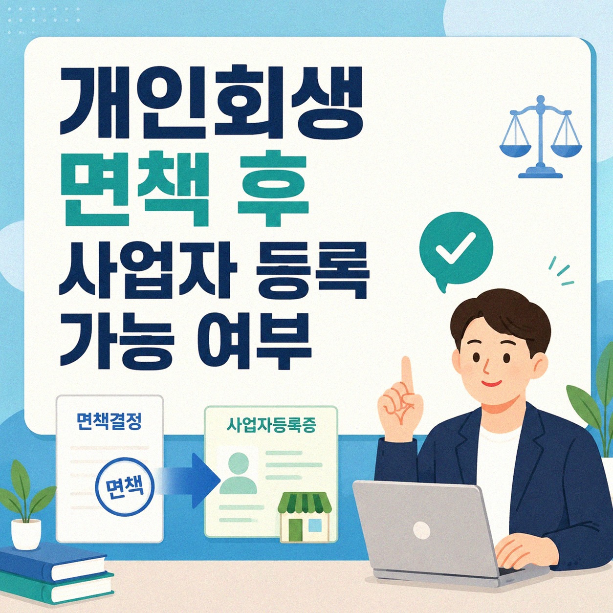 개인회생 면책 후 사업자 등록 문제 없나요