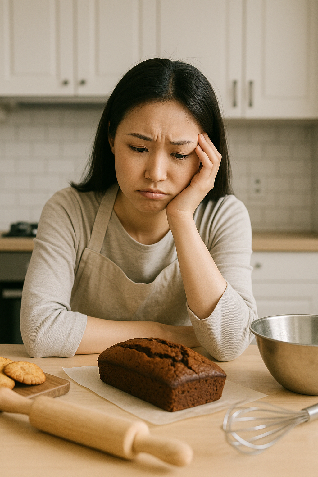 초보들의 온도 및 계량과 관련된 베이킹 실수 사진